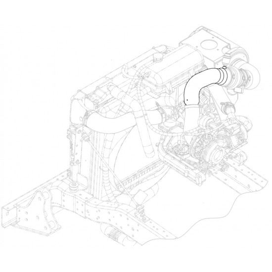 W0009920 - Pipe - Air Cleaner Outlet (L6I - 4.5L) W0009920 - Pipe - Air Cleaner Outlet (L6I - 4.5L)