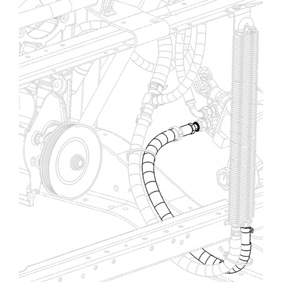 W0010175 - Hose Asm - Power Steering Gear Outlet (Gear to Cooler) W0010175 - Hose Asm - Power Steering Gear Outlet (Gear to Cooler)