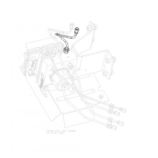 W0010600 - Hose Asm - Brake Pressure Modulator Valve Out, Rear, Lh W0010600 - Hose Asm - Brake Pressure Modulator Valve Out, Rear, Lh