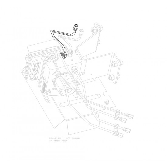 W0010601 - Hose Asm - Brake Pressure Modulator Valve Out, Rear, Rh W0010601 - Hose Asm - Brake Pressure Modulator Valve Out, Rear, Rh