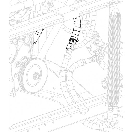 W0010748 - Hose Asm - Power Steering Pump Inlet (Pump to Fluid Cooler Outlet Hose) W0010748 - Hose Asm - Power Steering Pump Inlet (Pump to Fluid Cooler Outlet Hose)