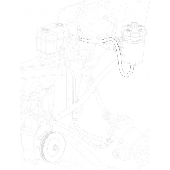 W0011983 - Hose Asm - Brake Booster Outlet ( Booster to Reservoir) W0011983 - Hose Asm - Brake Booster Outlet ( Booster to Reservoir)