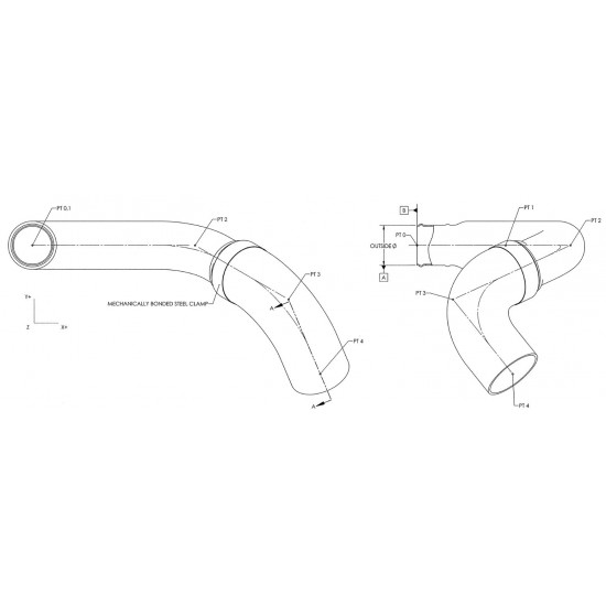 W0012199  -  Hose - Charge Air Cooler Inlet (Hot Side)