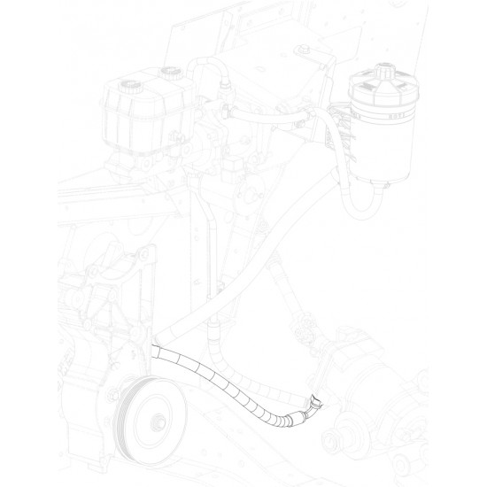 W0012396 - Hose Asm - Pump To Steering Gear (~20") W0012396 - Hose Asm - Pump To Steering Gear (~20")