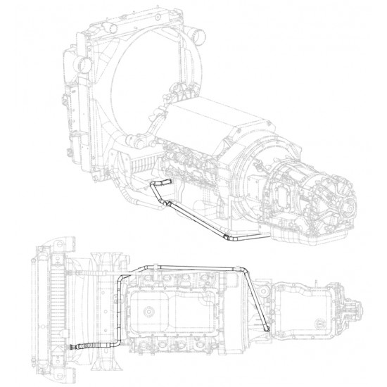W0012923 - Hose Asm - Transmission Inlet (L8I - 6.4L) W0012923 - Hose Asm - Transmission Inlet (L8I - 6.4L)