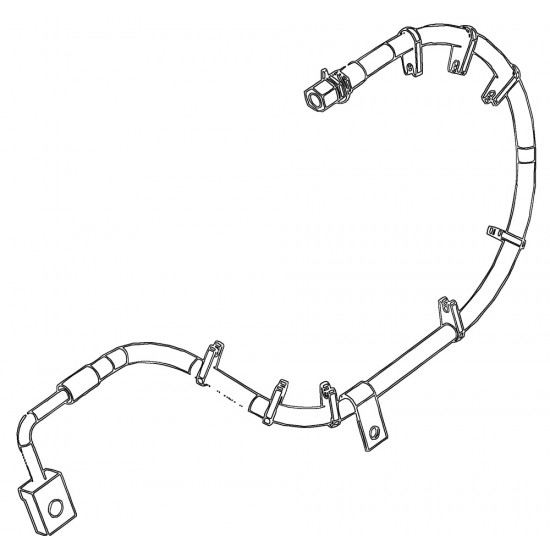 W0013608 - Hose Asm - Rear Brake, RH W0013608 - Hose Asm - Rear Brake, RH