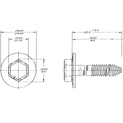 11516700  -  Bolt/screw-bat Holdown Retainer