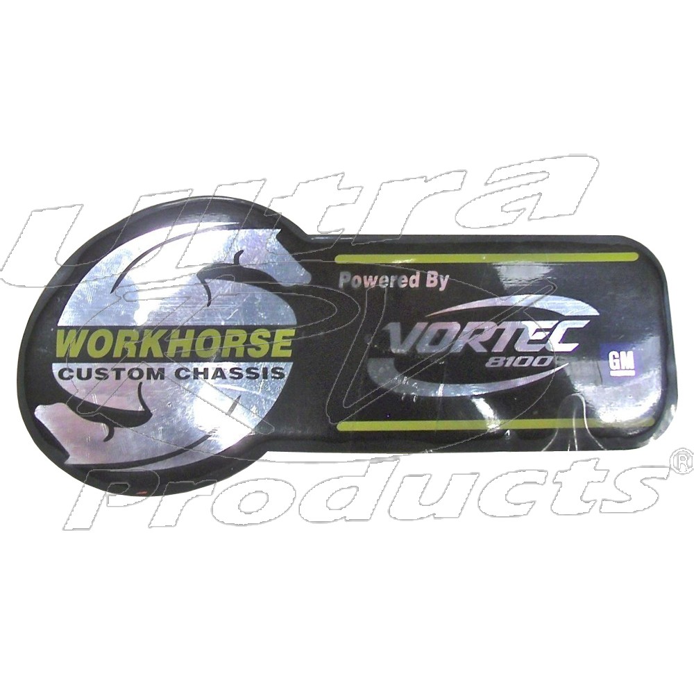 W0000711  - Workhorse 8.1L Vortec Emblem Decal