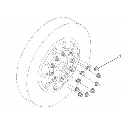 W0004837  -  Lug Nut Cover - Short, Aluminium, Fits 33mm Nut