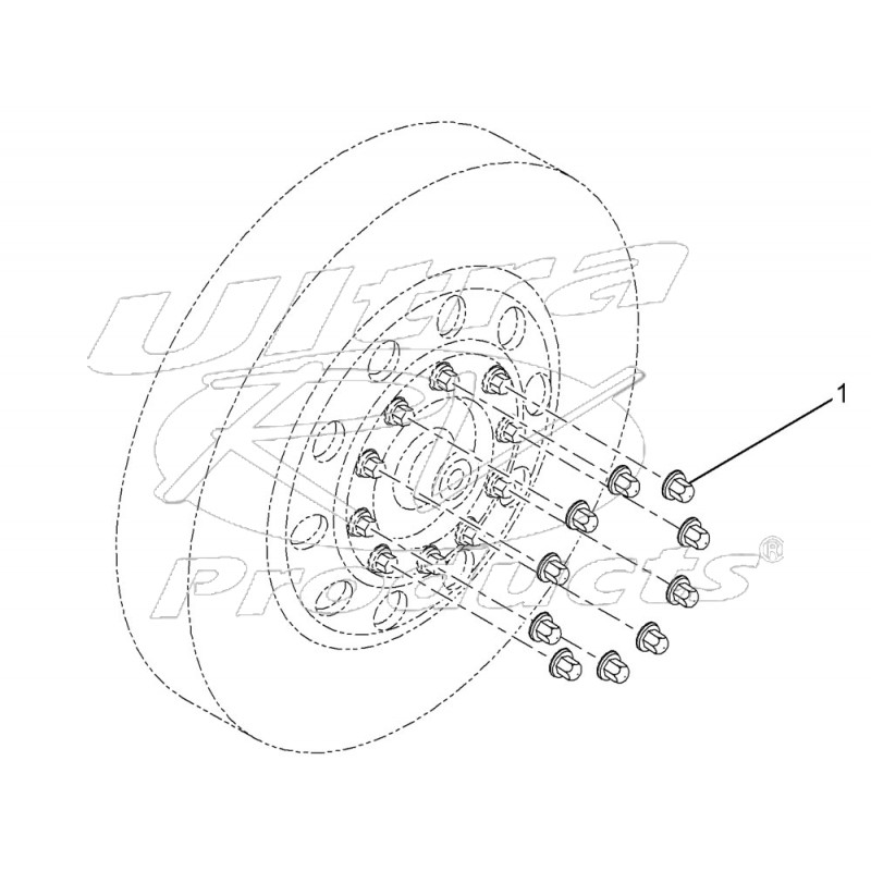 W0004837 Lug Nut Cover Short, Aluminium, Fits 33mm Nut Workhorse