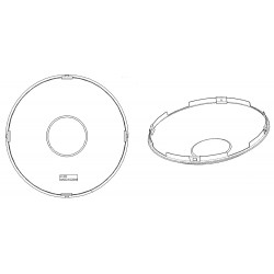 W0009787  -  Hub Cover - Front, Alcoa Alum Wheel, 8 Hole (Four Spline) 