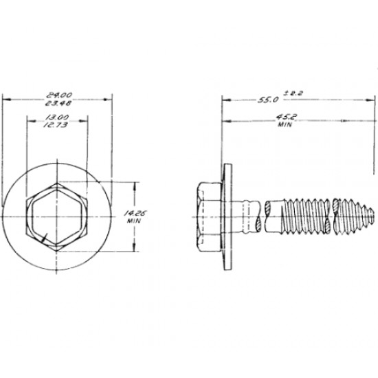 11516700  -  Bolt/screw-bat Holdown Retainer