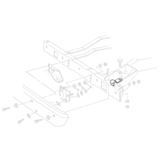 15597970  -  Bracket - Front Bumper Impact Bar, Outer