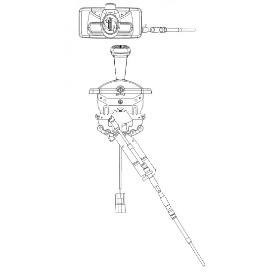 W0009729  -  Remote Shift Asm - MT1 Transmission (82" Cable)  W0009729  -  Remote Shift Asm - MT1 Transmission (82" Cable)