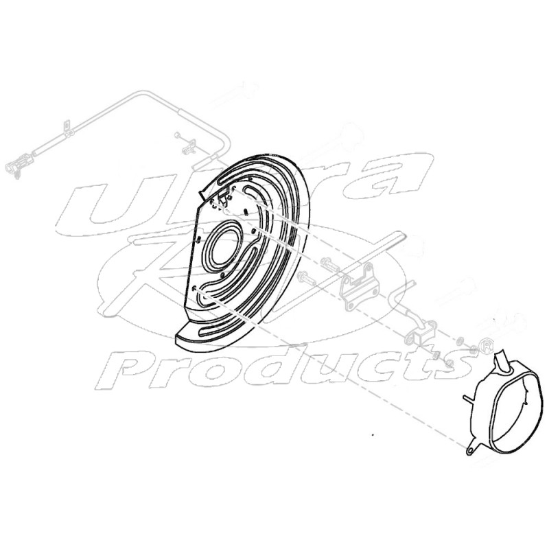 15714724 SHIELD ABS WHEEL SPEED SENSOR, FRONT, RH P32 Workhorse Parts