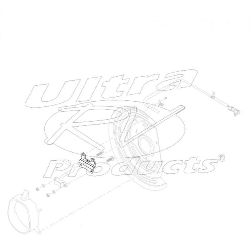 15726132 P32 ABS Sensor Mounting Bracket Workhorse Parts