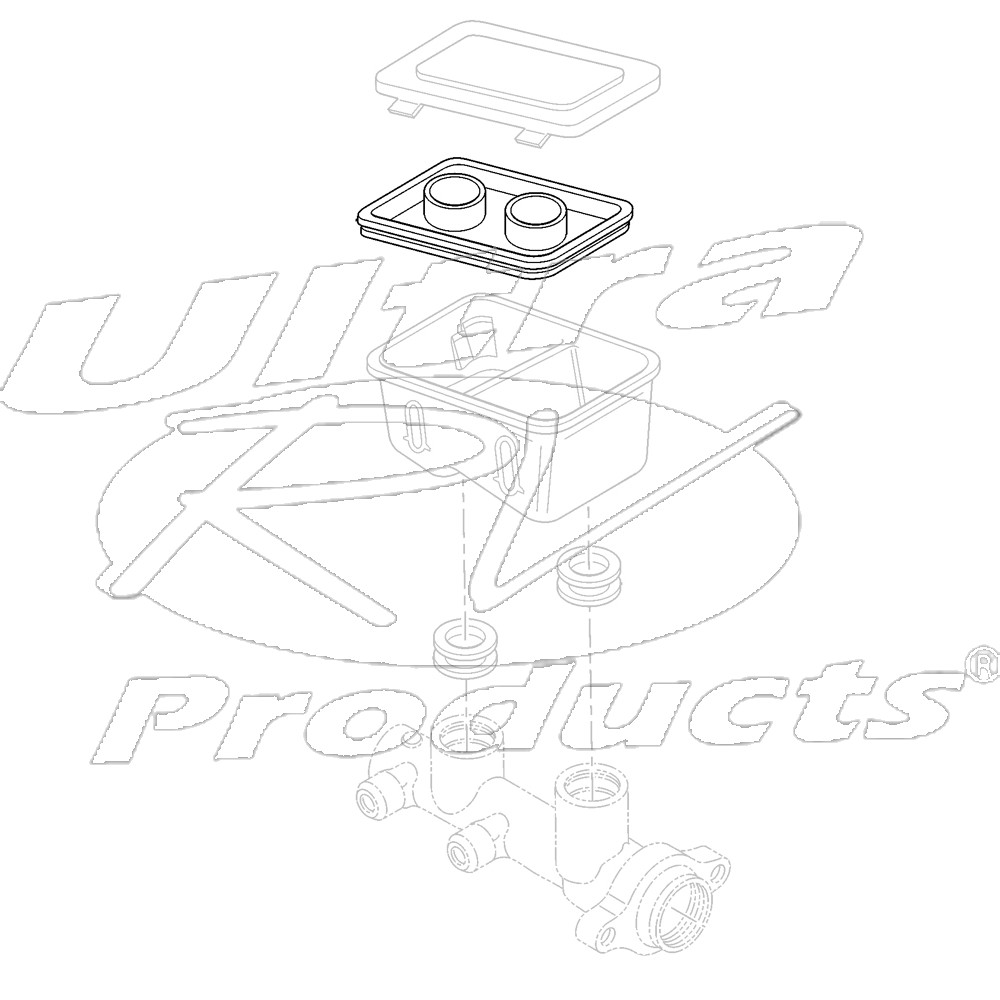 18006074 Diaphragm Brake Master Cylinder Reservoir Workhorse Parts