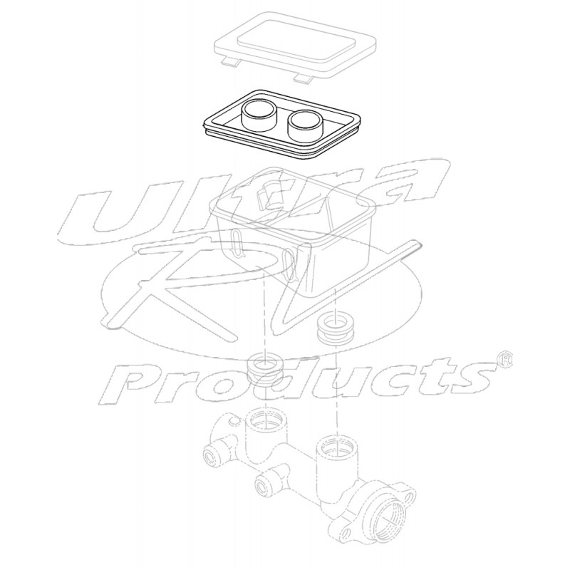 18006074 Diaphragm Brake Master Cylinder Reservoir Workhorse Parts