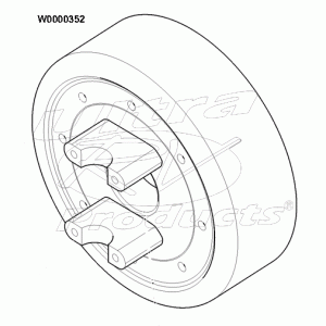 W0000352 - Brake Asm - Drum/yoke (10 X 3 & 1550) Propshaft Park Brake