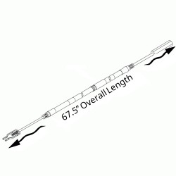 W0000519  -  Cable Asm - Park Brake (67.5" Overall Length)