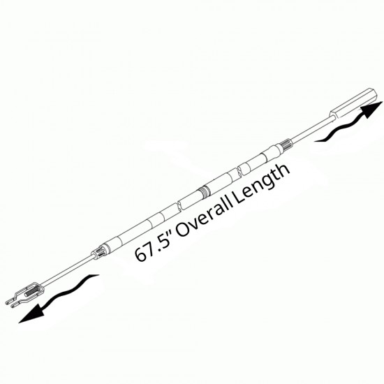 W0000519 - Cable Asm - Park Brake (67.5" Overall Length) W0000519 - Cable Asm - Park Brake (67.5" Overall Length)