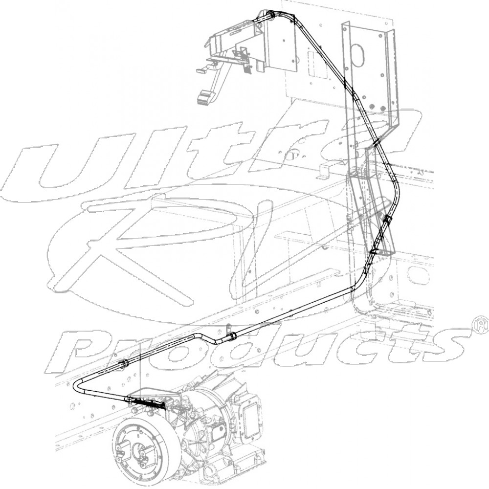 W0000572  -  Cable Asm - Park Brake Front (138")