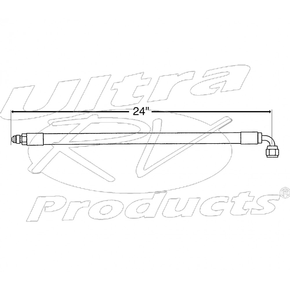 W0005281EX  -  Extended Hose Asm-p/brk Rr