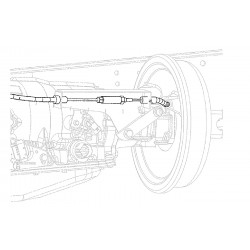 W0007187  -  Cable Asm - Park Brake Rear (15.5")