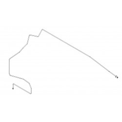 W0007506  -  Pipe Asm - Front Brake RH (From Right Front Caliper Brake Hose to ABS Module)