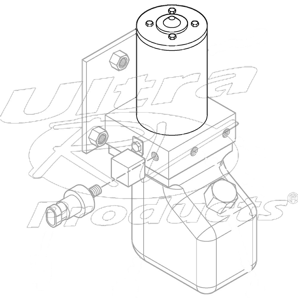 W8001076  -  Park Brake Pump Motor (12 Volt Dc) 
