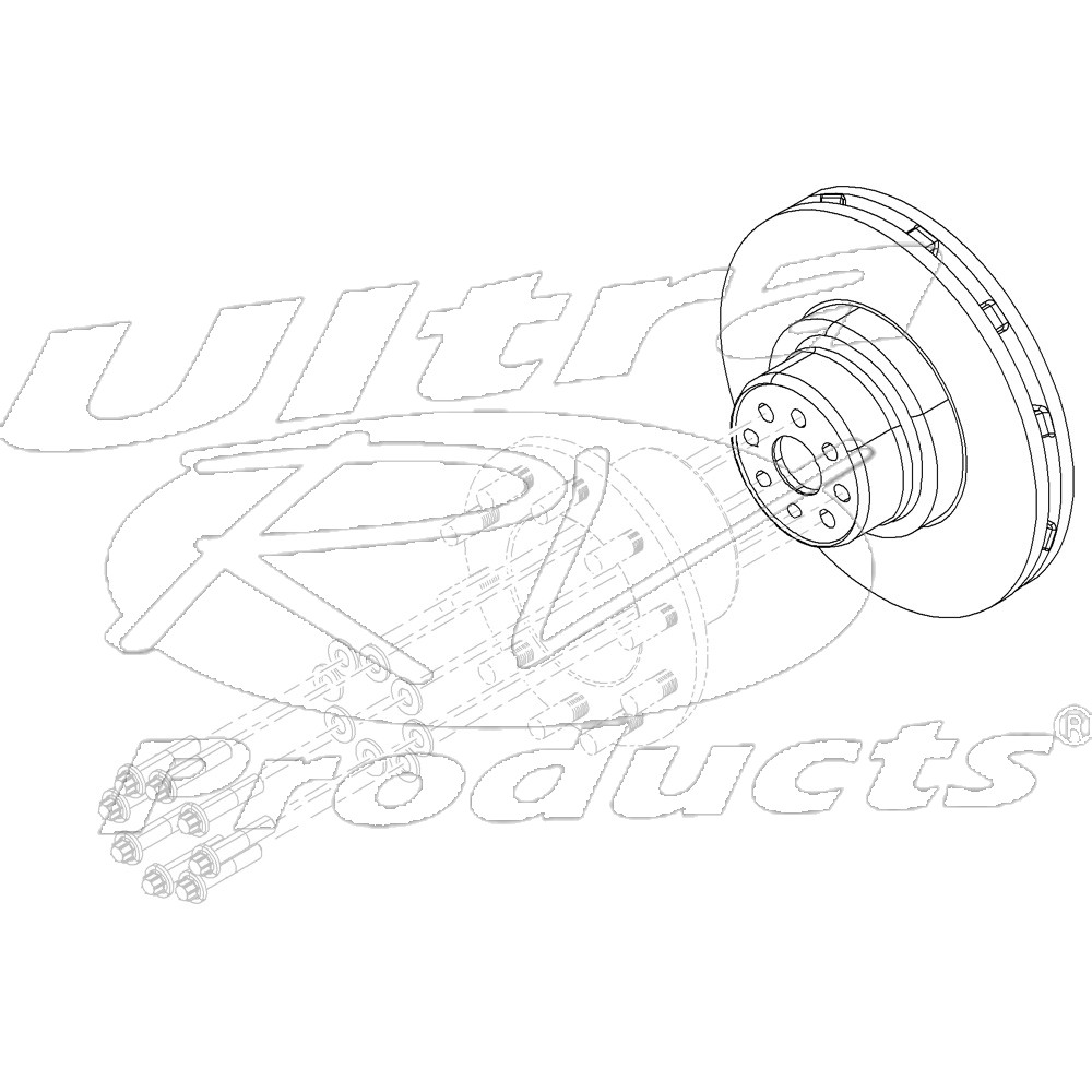 W8006232  -  Front Rotor (JM3 Brake Code)
