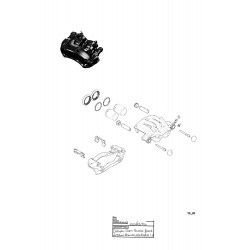W8002893  -  Caliper - RH Front (2 x 52mm - JM3 Brake Code)