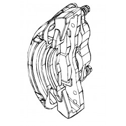 W8006458  -  Caliper Asm - Brake, Front, 2x68mm Brembo (Without Pads), Right Hand Side