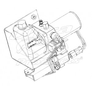 W8005667 - Pump Asm - J72 Park Brake (With Control Module & Mounting Bracket) 