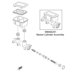 W8006291  -  Brake Master Cylinder (JF9 - 4 Wheel Disc)