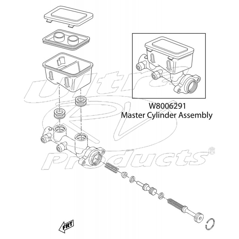W8006291 Brake Master Cylinder (4 Wheel Disc) Workhorse Parts