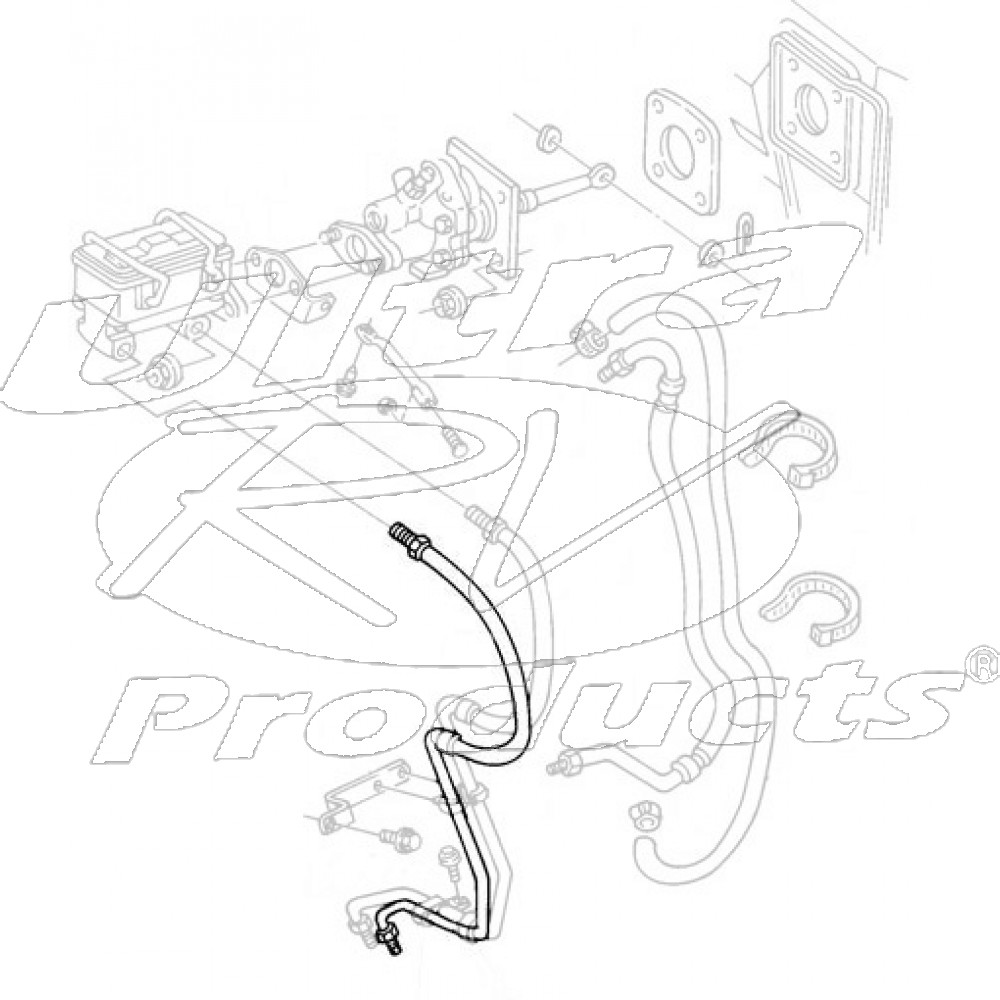 W8006742 - Pipe Asm - Brake Valve (Pressure Modulation) - Workhorse Parts