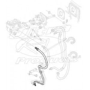 W8006742  -  ABS Hose Asm - Front Brake Pressure Modulation Valve, Master Cyl to ABS Module (JF9 - Rear Disc Brakes)