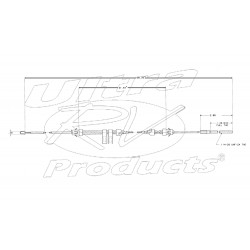 W8007196  -  Cable Asm - Park Brake Front (99.25")