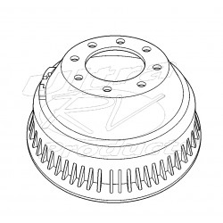 W8810500  -  Drum - Rear Brake (P42 - JB8 - DRW)