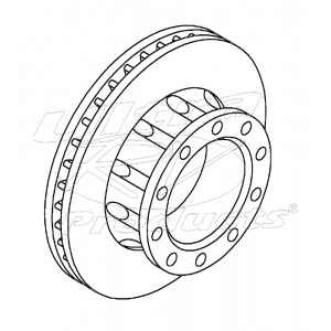 W8810507AF  -  Rotor - Aftermarket P32 / P42 Rear (JF9 - 4 Wheel Disc)