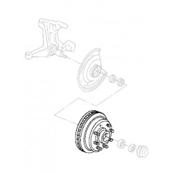 W8838263  -  Front Brake Rotor w/ Hub & Exciter Ring (JB8 - Disc/Drum IFS 4K Axle)