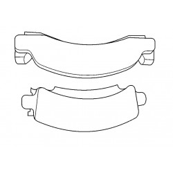 W8810800  -  Pad Kit - Brake P30/P42  (JB8 - Front Disc/Rear Drum)