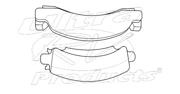 W8810800 - Pad Kit - Brake P30/P42 JB8 - Front Disk/Rear Drum 