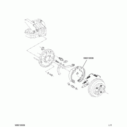 W8810806 - Park Brake Shoe Kit