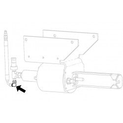 W8831638  -  Connector - PB Actuator Inlet 90 Deg Fitting