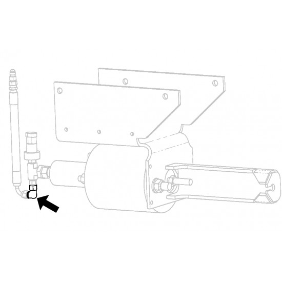 W8831638  -  Connector - PB Actuator Inlet 90 Deg Fitting