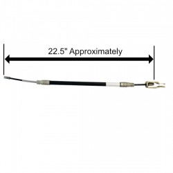 15729349  -  P32 J71 Park Brake Cable (Drum To Linkage) 22.5" Length