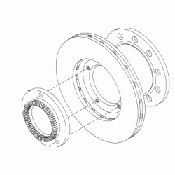 W8834917  -  Rear Rotor Assembly With Tone Ring (JM3 Brake Code)