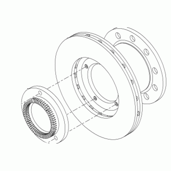 W8834917 - Rear Rotor Assembly With Tone Ring (JM3 Brake Code) W8834917 - Rear Rotor Assembly With Tone Ring (JM3 Brake Code)